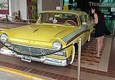 lost bet makes curvy brazilian girlfriend masturbate in restaurant then flash nude on street