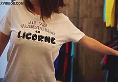 abricoff films french milf exhibitionists in wet t-shirt lingerie contest public show off