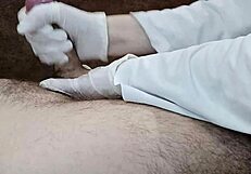 Nurse Milks Huge Cock Cum in Private Clinic