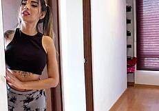 stepfather rigs robot vacuum for stepdaughter's dildo ride