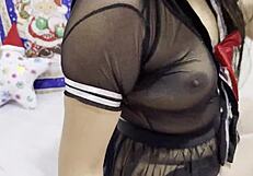 Christmas Rehearsal Explodes as Student Fucks Creepy Teacher's Deal!