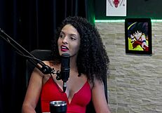 Personal Trainer Teases Blowjob Skills, Hints No Gangbang But Sheer Red Reveals More