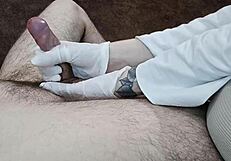 Nurse Milks Huge Cock Cum in Private Clinic