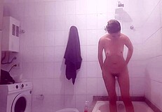 Hidden Camera Captures Curvy Wife's Steamy Shower Moments