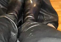 Squeaky Leather Stilettos Tease Hidden Fetish Desires