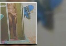 skinny brazilian teen showers masturbates legs spread to huge orgasm