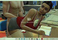 oh god... big butt latina grindin on ex-bf's lap teasin how huge his cock is while he's goin crazy horny for my ass n curves