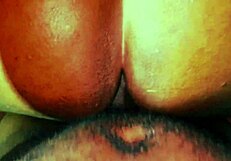 curvy ebony shaves big pussy before taking huge black cock deep