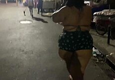 i spot chubby flasher and drag her home quick