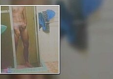 skinny brazilian teen showers masturbates legs spread to huge orgasm