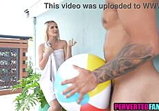 Step bro pounds step sis and her bff's tight shaved pussies hard!