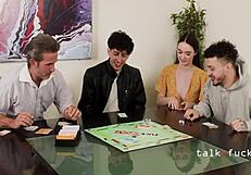 hey teen dominates freeuse cock duel with dad and uncle
