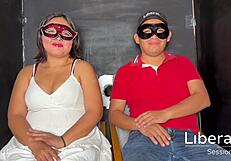 hey cuck, watch your curvy latina wife humiliate you at gloryhole