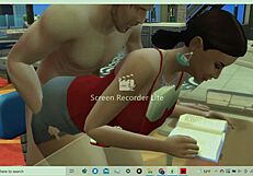 oh god... big butt latina grindin on ex-bf's lap teasin how huge his cock is while he's goin crazy horny for my ass n curves