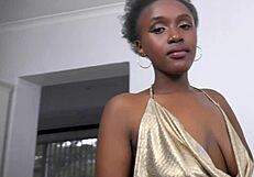 did busty black milf expect rough casting surprise?