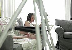 me and friend roughly fuck cute classmate cum covered quickie