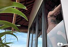 Early Morning Standing Doggy Then Blowjob With Skinny Blonde!