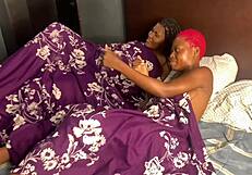 damn two lesbians dive right into a wild threesome party