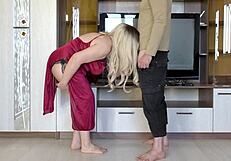 Stepmom Lets Stepson Grope Big Ass Then Anal Insertion