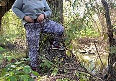 hey dirty bbw stepmom with hairy wet pussy why finger yourself outdoors when i watch?