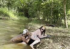 you watching her get fucked raw outdoors by stranger pumping fist?