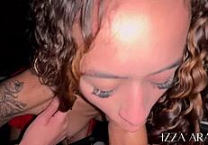 Playful amateur hides away for some sneaky teasing fun with her crush