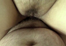 cheating bbw wife rides me bareback in femdom cowgirl and takes my creampie deep in her hairy pussy