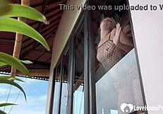 Early Morning Standing Doggy Then Blowjob With Skinny Blonde!