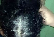 she sneaks to bathroom for friend's secret cock suck