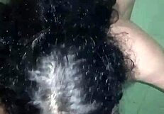 she sneaks to bathroom for friend's secret cock suck