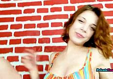 surprise! russian stepsis sneaks in for hot footjob action!