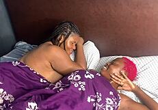 damn two lesbians dive right into a wild threesome party