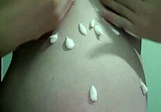 Hey wanna see pregnant wife get creamed during massage?