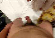 This bitch slaps my balls crushes cockhead during rough handjob until painful cumshot