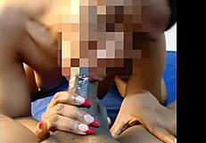 she fingers herself to squirt then blows him into missionary cumshot