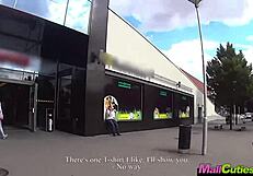Mallcuties Blonde Cheats on Boyfriend with Outdoor Public Fuck