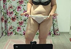 check out this juicy pawg shaking in panties for webcam fun