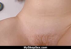 will teen suspect let guard fuck her tight pussy to leave?!