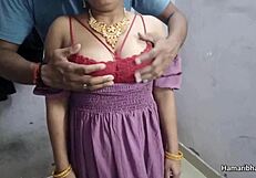 sexy indian bhabhi pounds hard in tight gown