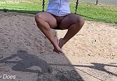 my heart races flashing wifey's amazing pussy in public