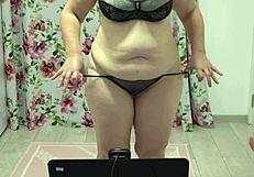 check out this juicy pawg shaking in panties for webcam fun