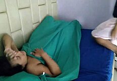 my stepsis catches me touching myself and we play kissing our spots