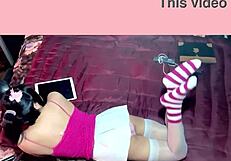 Wanna see little mexican femboy ladyboy's tiny tits?