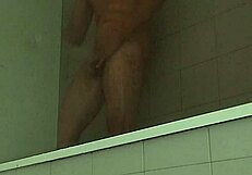 Sexy amateur guy shaves delicious big monster cock smooth. Homemade milk close up detail.