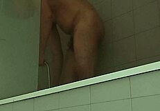 Sexy amateur guy shaves delicious big monster cock smooth. Homemade milk close up detail.