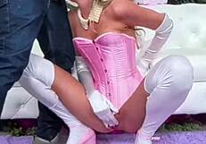skinny horny addison vdka gags on deepthroat face fuck before doggystyle pounding