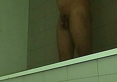 Sexy amateur guy shaves delicious big monster cock smooth. Homemade milk close up detail.