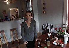 Gagging on monster cock while throating neighbor's cheating granny wife deep before creampie!