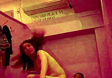 Chubby fat Chinese woman climaxes in intense orgasm scene!