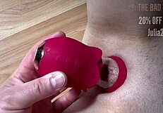 Holy shit, milf squirts wildly from swollen clit toys!